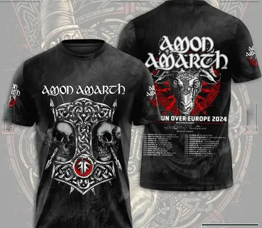 Amon Amarth 3D T Shirt All Over For Sizes